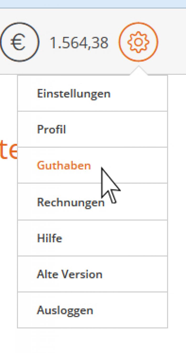 Ausschnitt aus neuer Textbroker Navigation